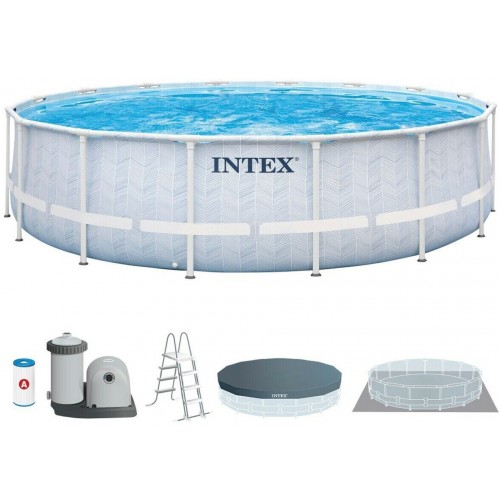 INTEX Bazénový set Chevron Prism Frame Premium 488x122 cm 26746NP